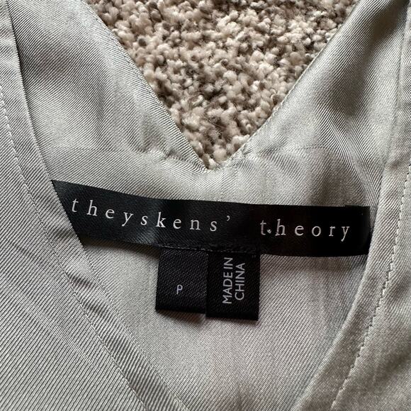 Theyskens' Theory light gray silk tank top size P - Picture 6 of 11